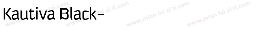 Kautiva Black字体转换